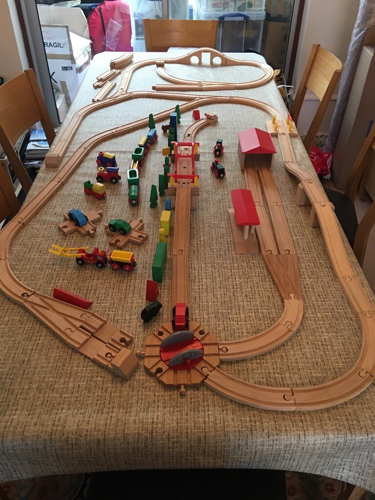 tesco wooden train track